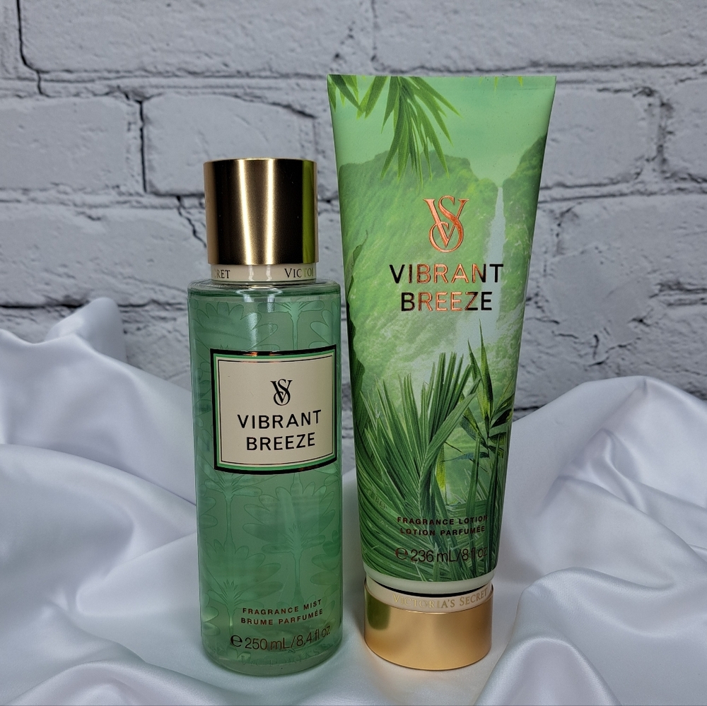 Victoria's Secret 'VIBRANT BREEZE' Fragrance Lotion & Mist Body Care 2-PIECE SET